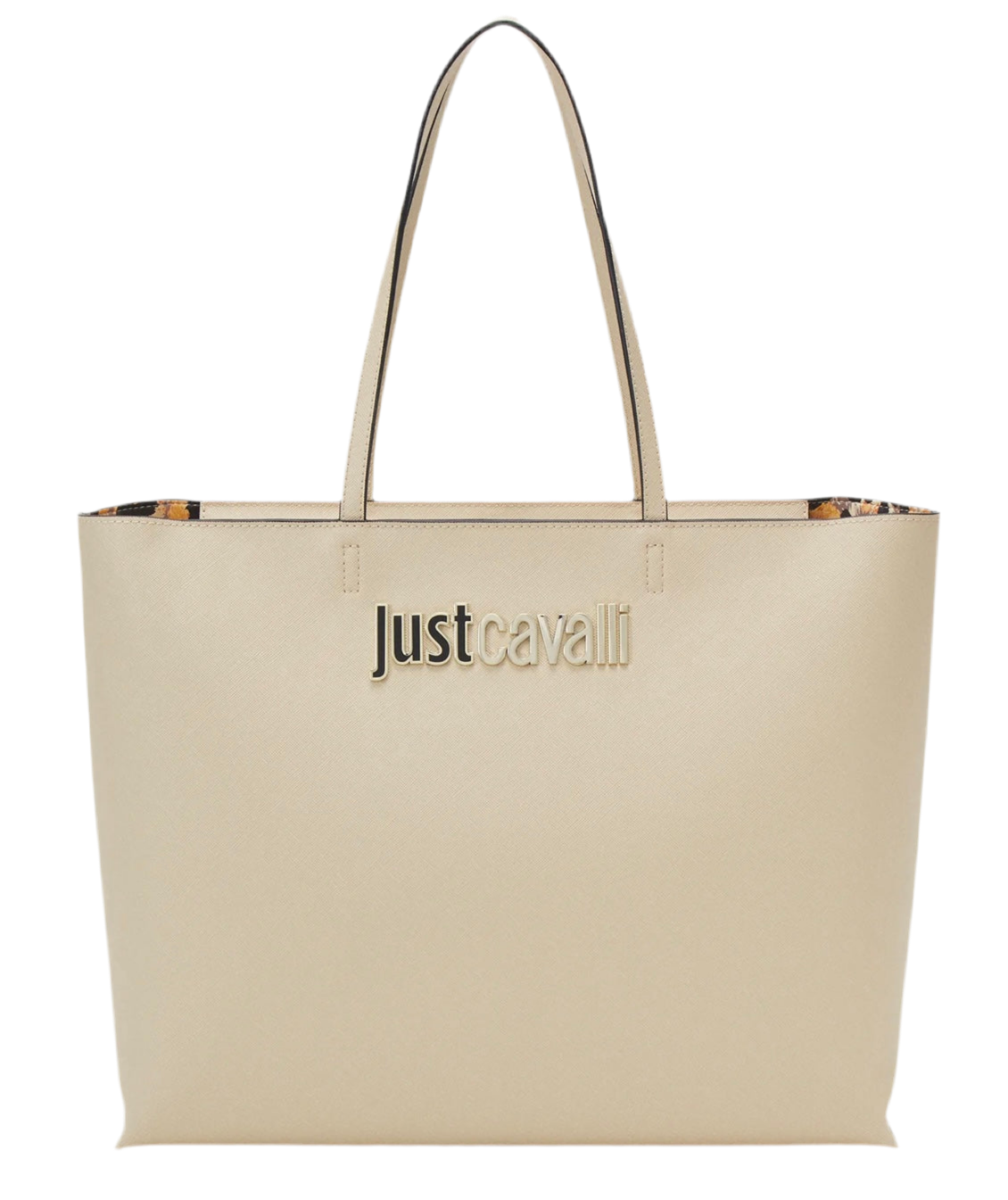 Geanta Just Cavalli Shopper Crem