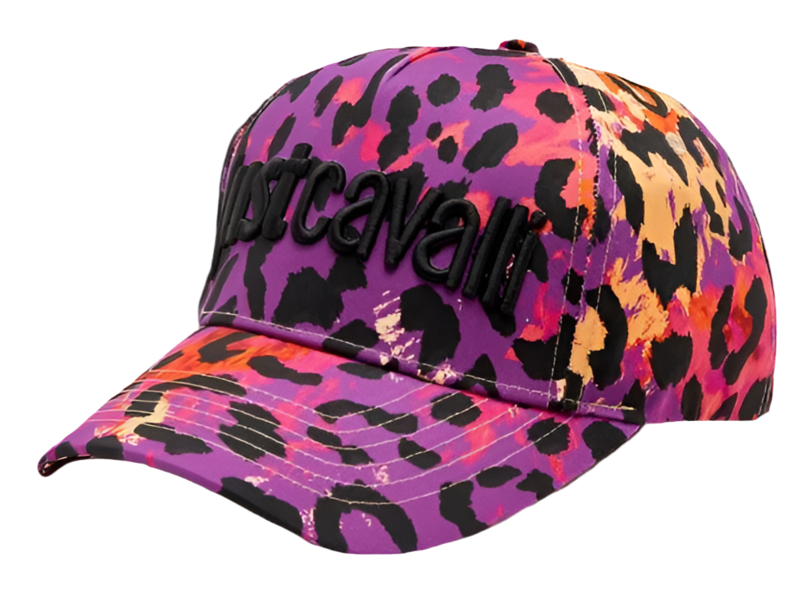 Sapca Just Cavalli leopard pink
